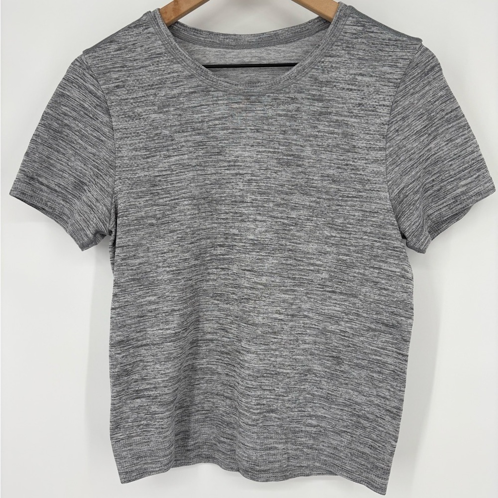 Athleta Seamless Heathered Gray Top - Picture 1 of 6
